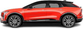 Side view photo of Cadillac Optiq First Edition (2024-…) on transparent background