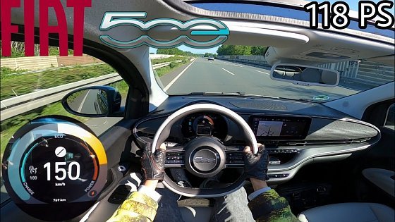 Video: 2021 Fiat 500e (118 PS) Cabrio La Prima POV Testdrive AUTOBAHN Beschleunigung & Topspeed