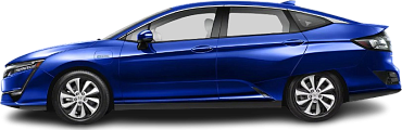 Side view photo of Honda Clarity Electric (2017-2019) on transparent background