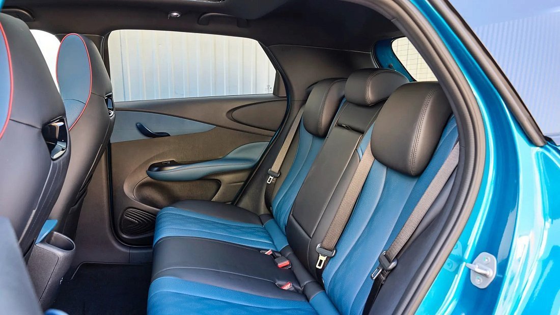 BYD Dolphin Comfort/Design (2023-…) задние сиденья, пассажирские сиденья, пространство для ног, пространство над головой, интерьер