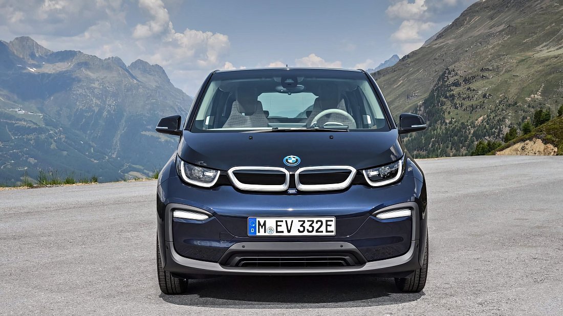 BMW i3 BEV 120 Ah (2018-2022) передняя часть, решетка радиатора, фары, бампер, экстерьер