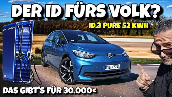 Video: VW ID.3 Pure Autobahnreichweite und Ladezeit im Test. #vw #id3 #cars