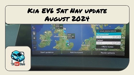 Video: How to best use the route planning of the Kia EV6 inbuilt Sat Nav - August 2024 Update