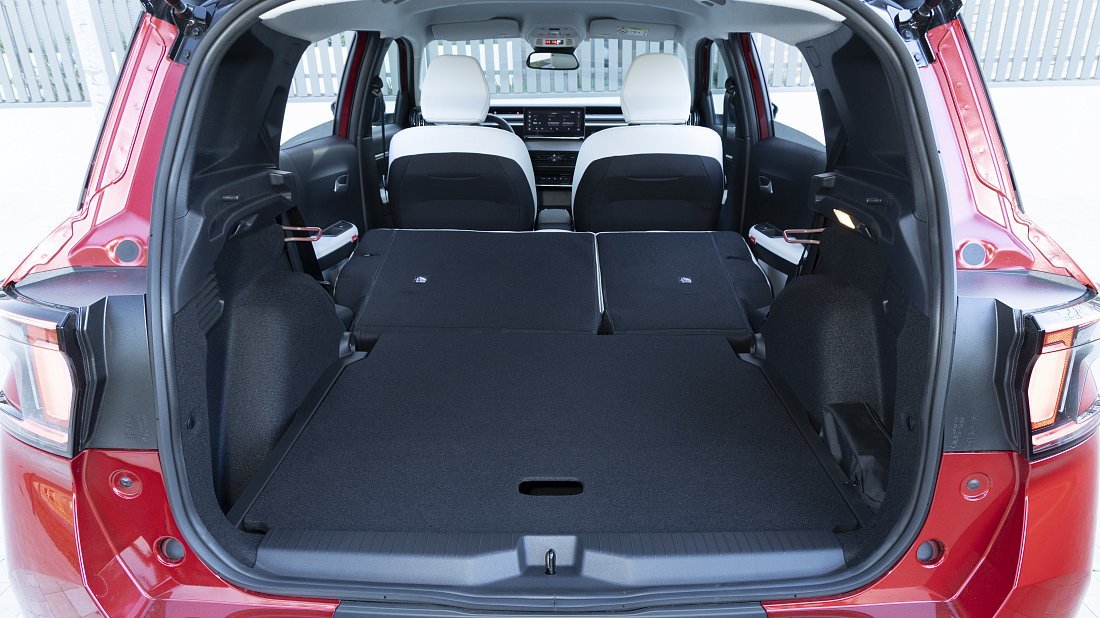 Фото Citroën e-C3 Aircross Comfort Range (2024-…) разложенный багажник