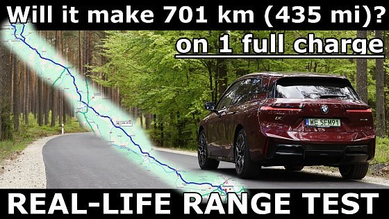 Video: 2026 BMW iX xDrive60 range test. OVER 710 km 440 mi! BMW iX60 electric review real-life POV 1001cars
