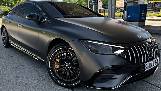 Video: NEW EQE53 AMG! Full ELETRIC E63?! +SOUND! POV Autobahn Drive 0-100 Interior Exterior Walkaround