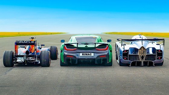 Video: F1 Car vs World's FASTEST Hypercars: DRAG RACE