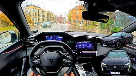 Video: 2025 Peugeot e-408 GT 213hp | Rainy day POV Test Drive + EV consumption