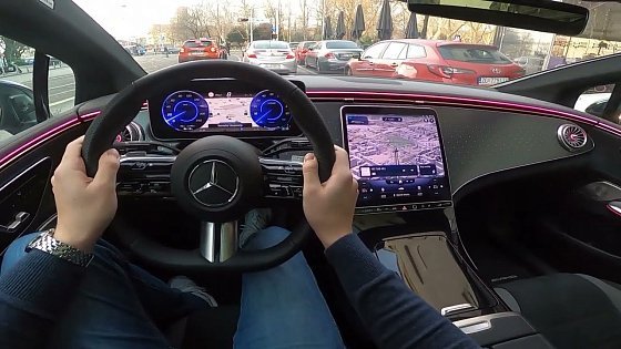 Video: 2023 Mercedes EQE 300 [100 kWh, 245 HP] POV Test ride #75 CARiNIK