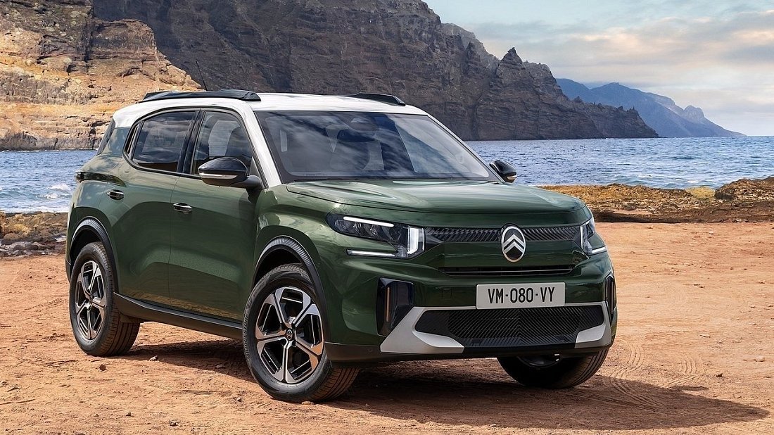 Фото Citroën e-C3 Aircross Extended Range (2025-…) вид спереди, экстерьер