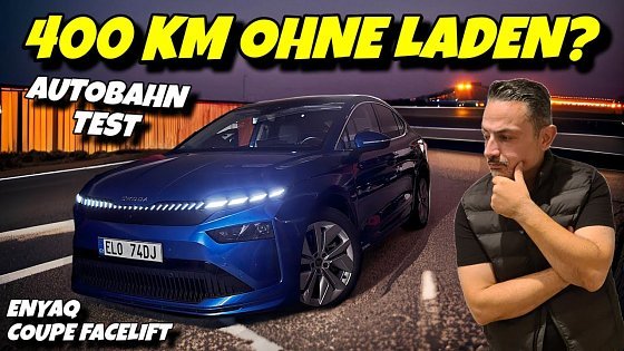 Video: Skoda Enyaq Coupe 85 Facelift erste Langstrecke. 400 km ohne laden im Elektroauto? #elektroauto