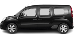 Side view photo of Renault Kangoo Z.E. Maxi (2011-2017) on transparent background