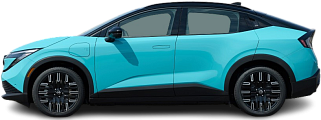 Side view photo of Nissan Leaf 75 kWh (2025-…) on transparent background