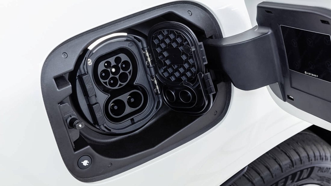 Mercedes EQC 400 4MATIC (2019-2023) порт для зарядки (Европа), зарядка, разъем, штекер, коннектор