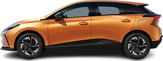 Side view photo of MG MG4 Electric 64 kWh (2022-…) on transparent background