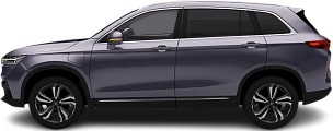 Side view photo of Skywell ET5 86 kWh (2022-...) on transparent background