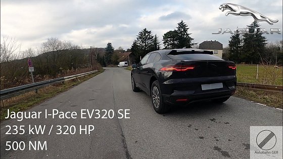 Video: Jaguar I-Pace EV320 SE | 320 HP | GERMAN Autobahn | Top Speed