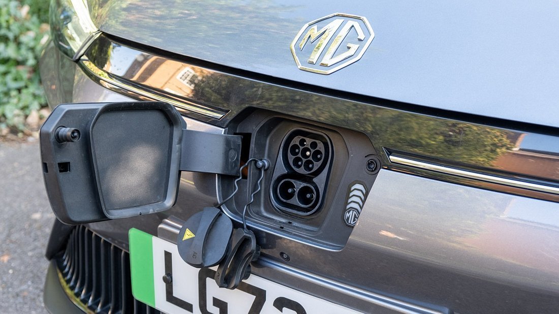 MG MG5 Electric Long Range (2022-…) порт для зарядки (Европа), зарядка, разъем, штекер, коннектор