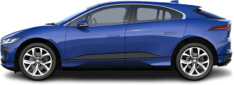 Side view photo of Jaguar I-Pace EV400 (2018-2020) on transparent background