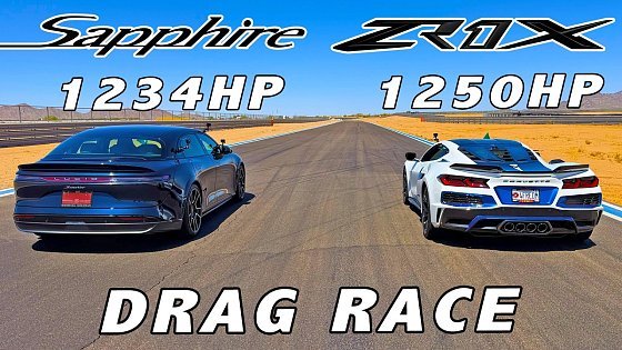 Video: Corvette Driver Can't Believe It! * Chevrolet Corvette ZR1X vs Lucid Air Sapphire Drag Race