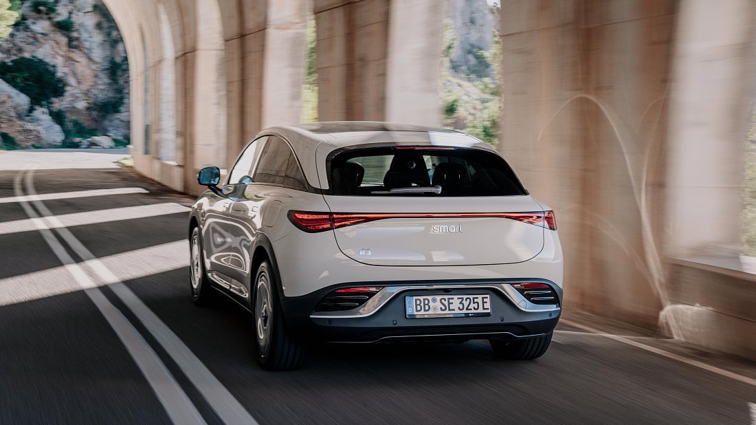 Smart #3 Premium (2024-…) вид сзади, задние фонари, багажник, спойлер, эмблема, бампер, экстерьер