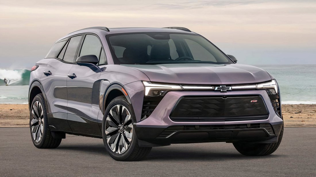 Chevrolet Blazer EV FWD (2025-…) передняя часть, решетка радиатора, фары, бампер, экстерьер
