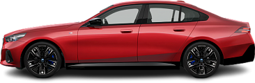 Side view photo of BMW i5 M60 xDrive (2023-2025) on transparent background