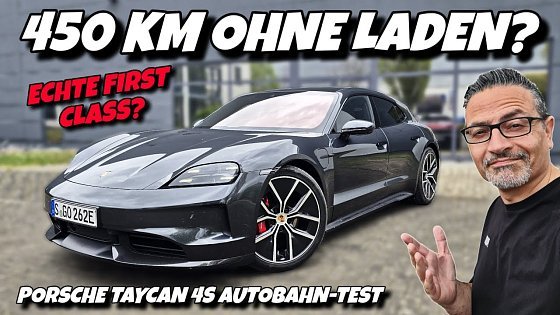 Video: 450 km Autobahn ohne Laden? Porsche Taycan 4S HÄRTETEST. #ev #porsche