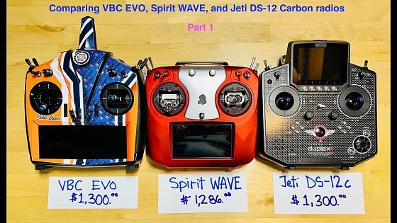 Video: Comparison of VBC EVO vs Spirit WAVE vs Jeti DS 12c radios