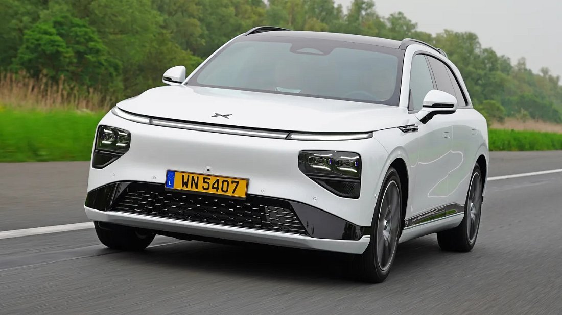 XPENG G9 RWD Long Range (2023-…) передняя часть, решетка радиатора, фары, бампер, экстерьер