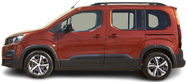 Side view photo of Peugeot e-Rifter Standard 50 kWh (2021-2024) on transparent background