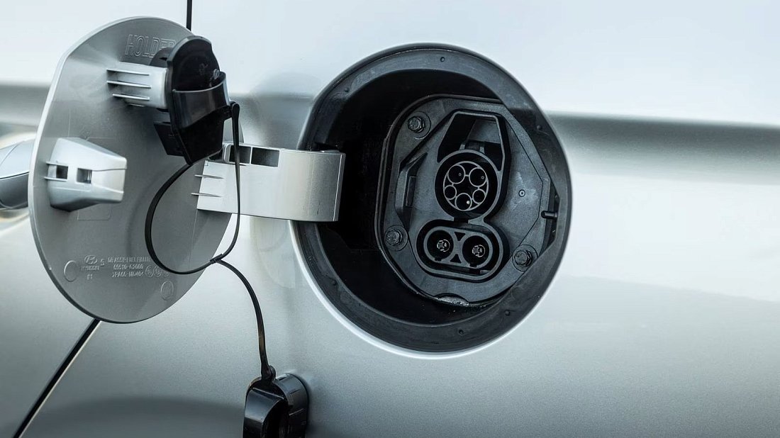 Hyundai Ioniq Electric Gen 2 (2019-2022) порт для зарядки (США), зарядка, разъем, штекер, коннектор