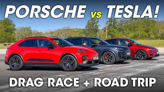 Video: NEW Porsche Macan GTS vs Tesla Model Y Performance vs Audi SQ6 – ULTIMATE review!