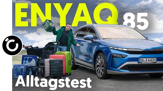 Video: Skoda ENYAQ 85 Alltagstest - Verbrauch, Reichweite, Familie
