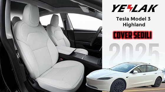 Video: COVER SEDILI BIANCHI YESLAK TESLA MODEL 3 RWD LONG RANGE