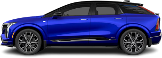 Side view photo of Cadillac Optiq V (2025-…) on transparent background