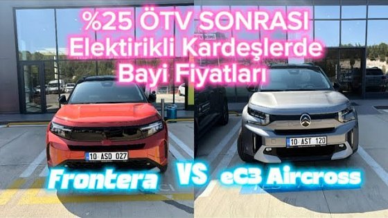 Video: Opel Frontera Mı ? E-C3 Aircross Mu ? Kardeş Rekabeti .. 