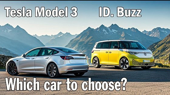 Video: Tesla Model 3 vs. 2025 VW ID. Buzz: Family Road Trip BATTLE!