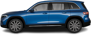 Side view photo of Mercedes EQB 300 4MATIC (2023-…) on transparent background