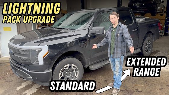 Video: Upgrading F-150 Lightning Battery Pack! Dead Standard Range Swapped w/ Extended Range