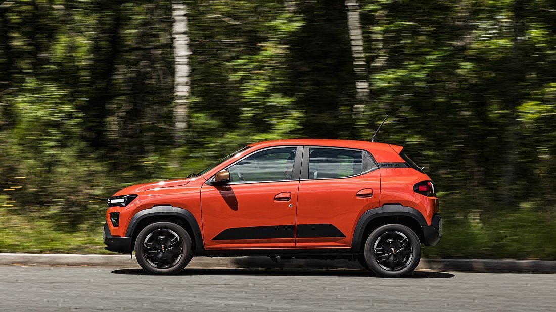 Dacia Spring Cargo Electric 65 (2024-…) вид сбоку, силуэт, двери, колеса, экстерьер