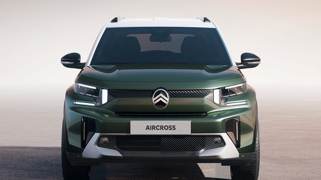 Citroën e-C3 Aircross (2024-…) передняя часть, решетка радиатора, фары, бампер, экстерьер