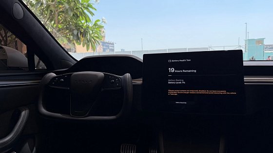 Video: Tesla New Battery Health Test Feature - My Model S Plaid After 28,800 km