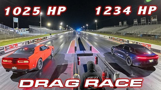 Video: Demon 170 vs Lucid Sapphire 1/4 Mile Drag Race