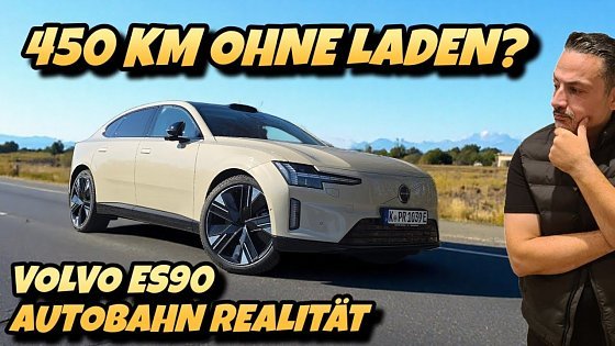 Video: Autobahn Realität Volvo ES90 Single Motor: Reichweite, Verbrauch & Ladezeit im Alltag! #ev 
