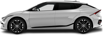 Side view photo of Kia EV6 Standard Range RWD (2024-…) on transparent background
