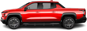 Side view photo of Chevrolet Silverado EV Trail Boss Extended Range (2025-…) on transparent background