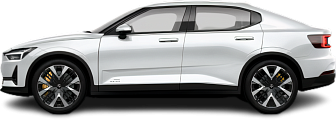 Side view photo of Polestar 2 Standard Range Single Motor (2023-2024) on transparent background