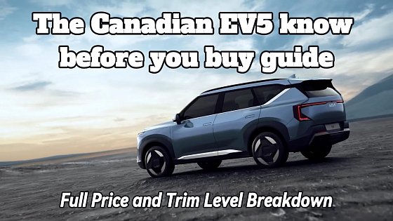 Video: 2027 Kia EV5 Canada Price & Trim Breakdown: Which EV5 Should YOU Buy?