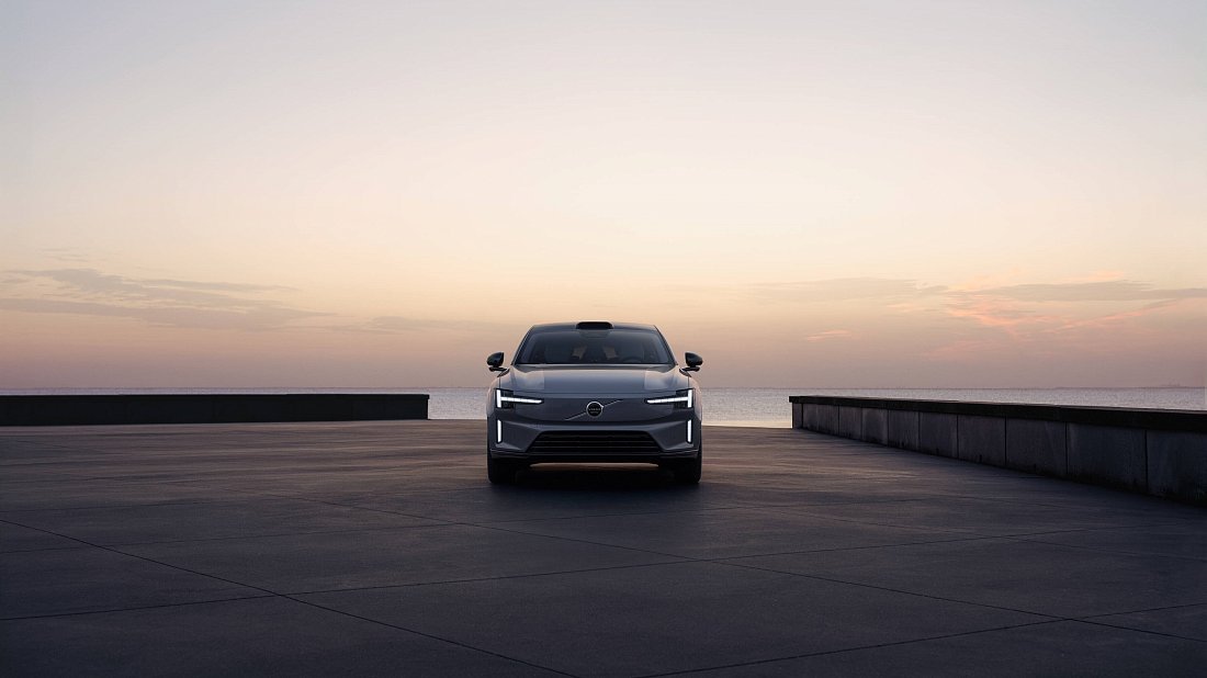 Volvo ES90 Twin Motor Performance (2025-…) передняя часть, решетка радиатора, фары, бампер, экстерьер